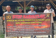 Tekan Risiko Kebakaran Lahan, Polsek BP Peliung Sosialisasi Mitigasi Karhutla di Desa Banumas Bedeng