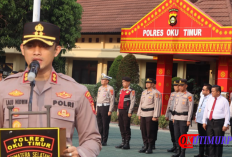 Kapolres OKU Timur Wajibkan Anggota Tuntas Tangani Karhutla dan Disiplin Apel