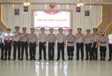 Kapolres OKU Timur Pimpin Pelantikan Kenaik Pangkat 