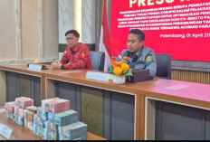​Kejari Palembang Setor Rp1,07 Miliar ke Kas Negara dari Kasus Korupsi Prasarana Kereta Api