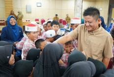 Sambut Outing Class 90 Siswa SD IT Al-Inayah, Bupati Lanosin Titip Pesan Cegah Karhutla