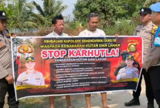 Komitmen Zona Zero Asap, Polsek Semendawai Suku III OKU Timur Gencarkan Patroli Karhutla