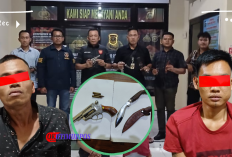 Bawa Senpi Rakitan dan Sajam, Dua Pelaku diamankan Polsek Belitang I
