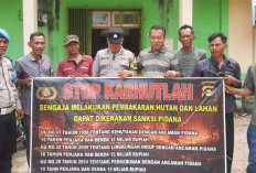 Polsek BP Peliung OKU Timur Gelar Sosialisasi Karhutla dan Ingatkan Sanksi Pidana