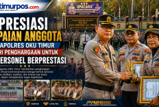 Apresiasi Capaian Anggota, Kapolres OKU Timur Beri Penghargaan untuk 55 Personel Berprestasi