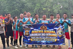 Kapolres OKU Turun Gunung di Turnamen Sepak Bola Harlah ke-20 Desa Batuwinangun