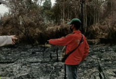 Polsek Cempaka Verifikasi Titik Hotspot di Lahan Gelam OKU Timur, Api Ditemukan Padam