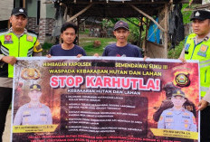 Edukasi Warga Desa Taraman Jaya, Polsek Semendawai Suku III OKU Timur Imbau Cegah Karhutla