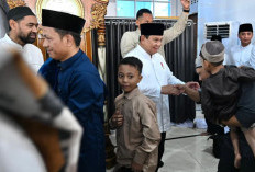 Presiden Prabowo Salat Idulfitri di Hunian Rumah Sementara Aceh Tamiang