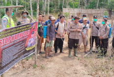 Antisipasi Karhutla, Polsek Madang Suku II Gelar Patroli Dialogis dan Pemasangan Spanduk di Sejumlah Desa