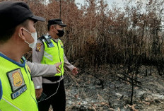 Berjibaku Tembus Lokasi, Polsek Cempaka Temukan 1 Hektare Lahan Gambut PT GNS Terbakar