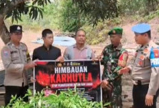 Karhutla, Polsek Semendawai Suku III Bersama TNI dan Warga Gelar Patroli di Margodadi